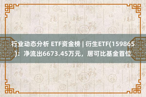 行业动态分析 ETF资金榜 | 衍生ETF(159865)：净流出6673.45万元，居可比基金首位