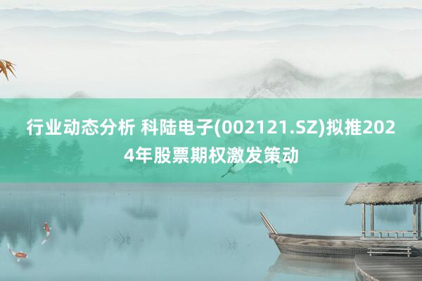 行业动态分析 科陆电子(002121.SZ)拟推2024年股票期权激发策动