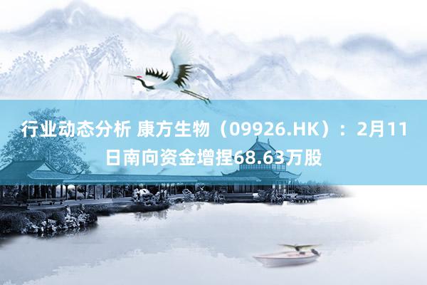 行业动态分析 康方生物（09926.HK）：2月11日南向资金增捏68.63万股